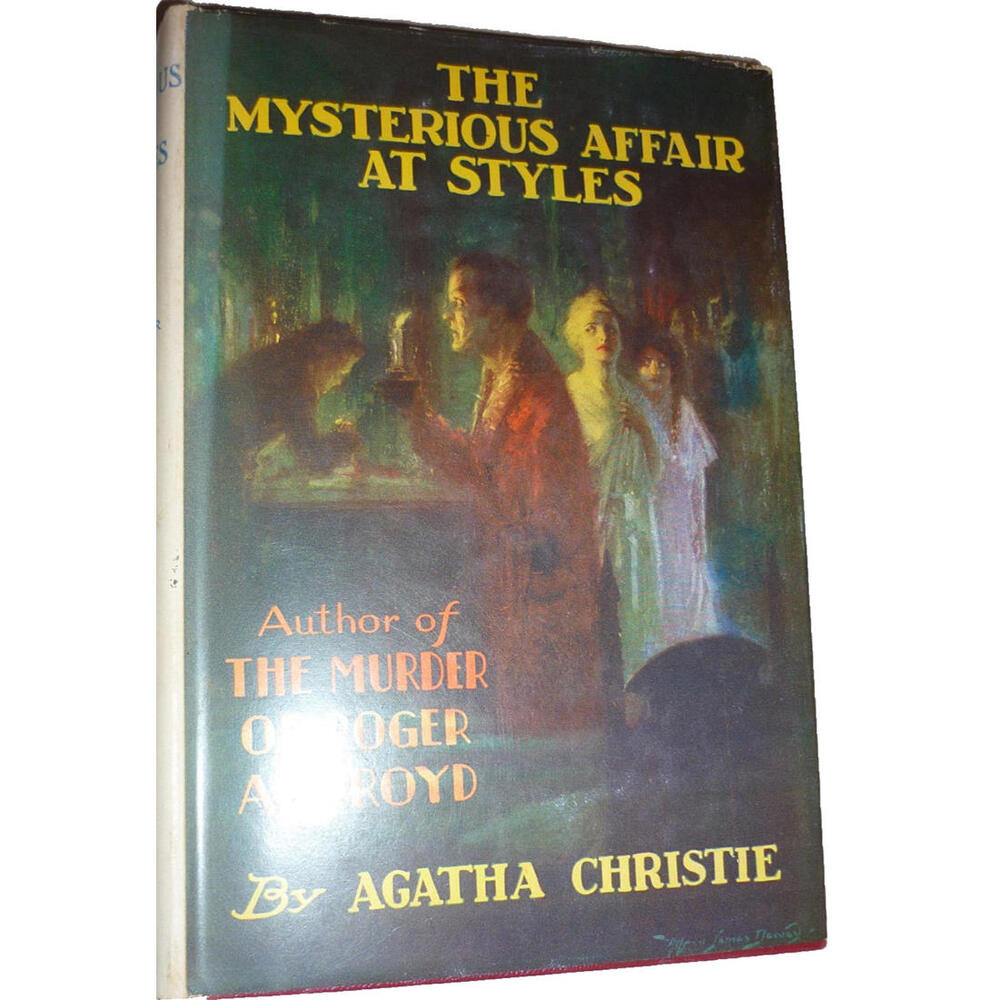 Agatha Christie The‎ Mysterious Affair at Styles Hardcover Grosset & Dunlap 1920